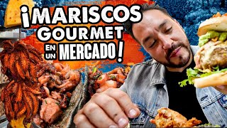 ¡Trompo de PULPO AL PASTOR Necesitas probar estos MARISCOS [upl. by Hyde]