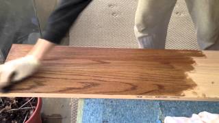 How to Sand and Finish New Hardwood Stairs [upl. by Idarb]