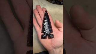 Making An Obsidian Spearhead [upl. by Raquel943]