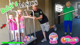 Baldis Basics in Real Life Orbeez Wowzer Surprise Toy Scavenger Hunt at Hotel [upl. by Ylro414]