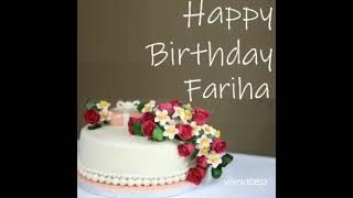 Fariha Happy Birthday name song video Happy Birthday FarihaHappy Birthday to you 🌸🌸🌸🌸🌺🌺🌺🌺🌹🌹🌹🌺🌺 [upl. by Aret193]