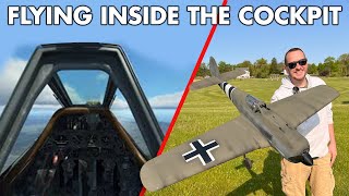 FW190 German Aircraft  Flying Inside The Cockpit [upl. by Eusoj]