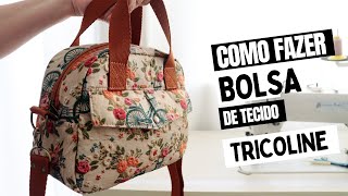 Bolsa de tecido tricoline [upl. by Schmitz499]