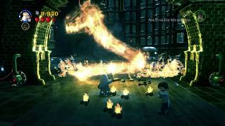 LEGO Harry Potter Years 57  The fight Lord Voldemort VS Dumbledore Part 2 [upl. by Celio]