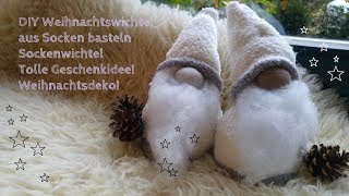 DIY Schwedische Weihnachtswichtel  Sockenwichtel basteln  Nikolaus [upl. by Trbor]