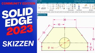 Solid Edge 2023  Skizzen [upl. by Nura]