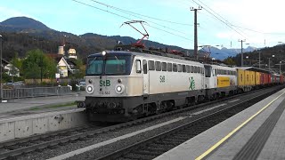 StB Steiermarkbahn bringt mit NostalgieLoks RH1142 Containerzug ➡️Wolfurt durch Rankweil [upl. by Stodder611]