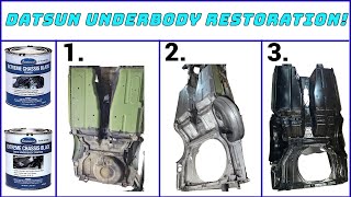 1972 Datsun 240z Underbody Restoration [upl. by Lihkin]