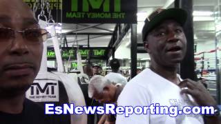 mayweather boxing club packed for broner vs porter media day  esnews boxing [upl. by Irianat]