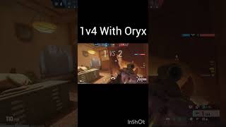 Oryx 1vs4  r6 r6s rainbowsixsiege oryx 1vs4 shorts shortsvideo clips xbox [upl. by Barolet969]