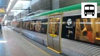 Transperth Trains BSeries EMU Batch One  Arriving EsplanadeElizabeth Quay Station 6Car [upl. by Aihtak]