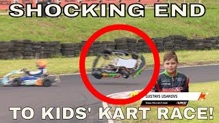 SHOCKING END to Kids Kart Race Most Watched Kart Race Ever in First Month on YT UKC Rd 3 Wigan [upl. by Attej]