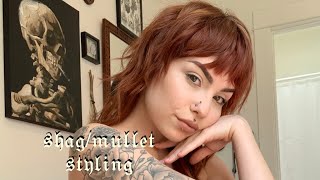 shagmullet styling  vegan cruelty free [upl. by Hayikat]