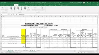 PLANILLAS DE SUELDOS Y SALARIOS COMPLETA [upl. by Verdi]