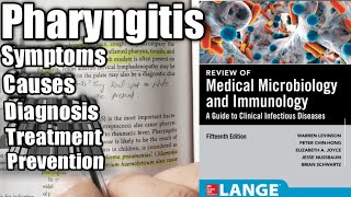 Pharyngitis Causes and Symptoms Microbiology LANGE Book Pharyngitis in urdu hindi Strep throat [upl. by Nitsud]