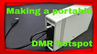 Making a portable DMR hotspot with MMDVM PiStar and Battery Bank [upl. by Aldus]