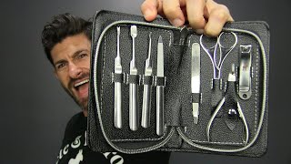 Manicure Kit Tutorial How To Do An AtHome Manicure  Nail Care For Men [upl. by Nodnerb]