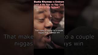 Eminem vs Busta Rhymes 🥵 Who is the fastest rapper in the world Rap God vs Look at Me Now [upl. by Lustig]