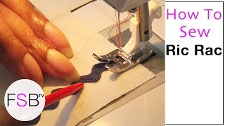 How to Sew Ric Rac [upl. by Aneekat174]