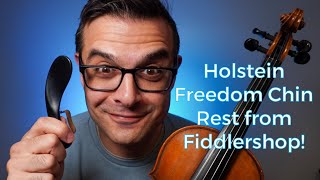 Violin Chin Rest Review The Holstein Freedom Rest from Fiddlershopcom [upl. by Malamud565]