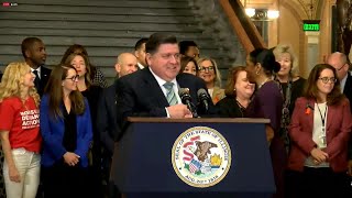 Illinois Gov JB Pritzker signs assault weapons ban [upl. by Suzette]