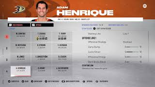 NHL 23 Anaheim Ducks Roster [upl. by Aztinaj]