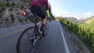 Road bikes are dope Stunning Mt Rainier Paradise climb upper half segment [upl. by Hceicjow407]