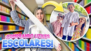 COMPRANDO los ÚTILES ESCOLARES 😱  La NUEVA ESCUELA  Los Molina [upl. by Aitekram445]