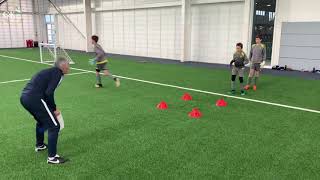 GOALKEEPER TRAINING YOUNG GOALKEEPERS [upl. by Kerman]