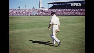 Rare footage of Don Bradman in colour 26 February 1949 [upl. by Geminius681]