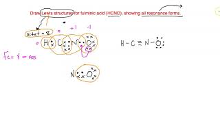 The Lewis Structures of Fulminic Acid [upl. by Zullo]