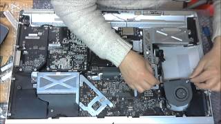 iMac 2009 27 pouces remontage ventilateur droit [upl. by Eniamurt]