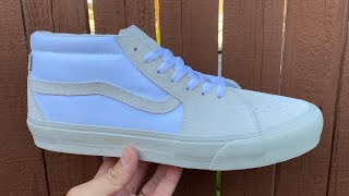 Vans Review Vans Vault x JJJJound Sk8Mid VLT LX True White [upl. by Kain636]