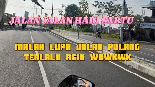 VLOG SIANG HARI JALAN JALAN  JALANAN TERLIHAT CUKUP RAMAI [upl. by Nafets117]