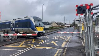 Cullybackey Station Level Crossing Co Antrim [upl. by Ellatsyrc163]