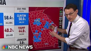 Steve Kornacki shows how two counties could swing the election [upl. by Nelda22]