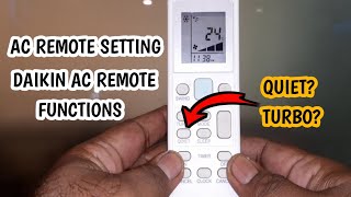 How to Use Air Conditioner Remote Control  Daikin Ac Remote Setting  Ac Remote Control Functions [upl. by Shirlene]