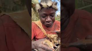 Hadzabe Tribe bushmen really loves this traditional bush soup [upl. by Anytsyrk]