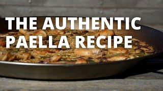 How To Make Authentic Paella Valenciana  The Recipe for real Athentic Paella [upl. by Katha]