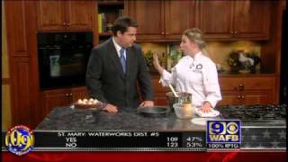 2009 Healthy Recipes amp Louisiana Culinary Institute on CBS [upl. by Aihsetan959]