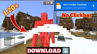 Java Combat Update For MCPE 121 Sweeping Edge sword swipe effect 😱 [upl. by Meridel]