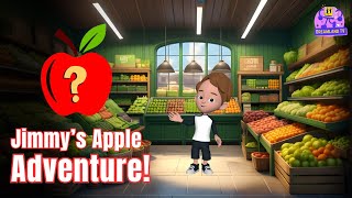 Jimmys Apple Adventure  Fun Animated Story for Kids  Apple Nutrition Facts animation anime [upl. by Fanny515]