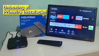 TV Box Aquário Stv 3000 Plus  Unboxing e Teste [upl. by Asenab806]