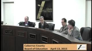 Cabarrus County School Board Mtg 04132015 PT2 [upl. by Loferski]