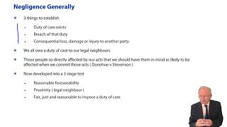 Law of Tort Types of Tort Negligence  ACCA Corporate and Business Law LW ENG [upl. by Aikit]