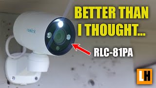 Reolink RLC81PA Review  4K 180° Pan Tracking Security Camera [upl. by Eenram]