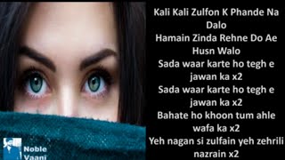 Nusrat Fateh Ali Khan  Na Chedo Hume Hum Sataye Huaye Hain Lyrics  Best Video  Heart Touching [upl. by Reamonn]