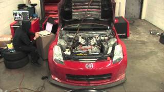 372whp 350z ITBs Head Porting Longtube Headers [upl. by Animsaj]