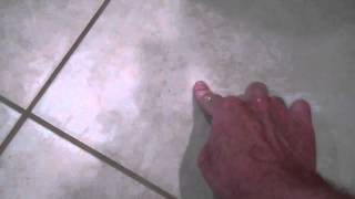 Hiding a Tile Floor Crack [upl. by Aikaz]