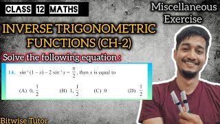 Miscellaneous exercise on chapter 2 class 12 q14  Miscellaneous ch 2 class 12 q14 [upl. by Pokorny]